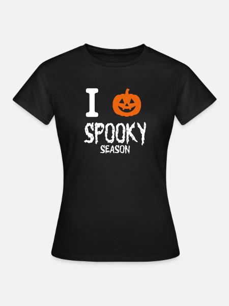 Ich liebe Spooky Season - Frauen T-Shirt - Schwarz