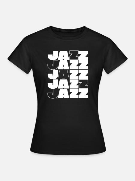 Jazz Grid Bold Typografie - Frauen T-Shirt - Schwarz