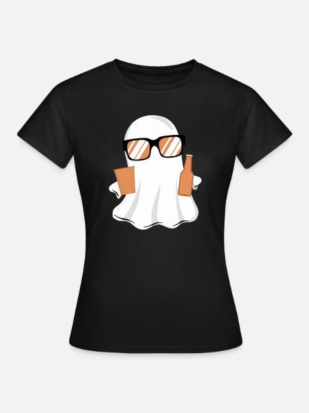 Halloween Buhs lustig - Frauen T-Shirt - Schwarz