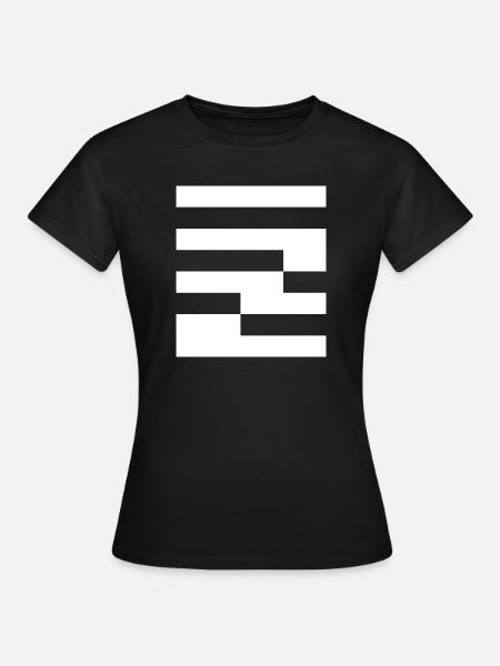 Balkengitter-Abstract - Frauen T-Shirt - Schwarz