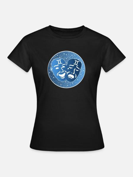 Tierkreiszeichen: Zwillinge - Frauen T-Shirt - Schwarz