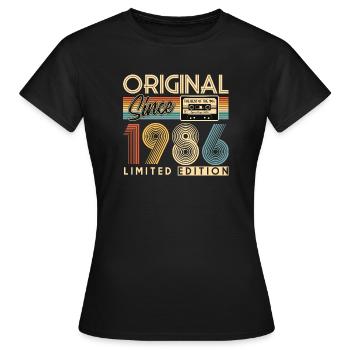 40. Geburtstag, 40 Jahre - Frauen T-Shirt - Schwarz - Vorne - AI Model Female 172 dark (172cm)