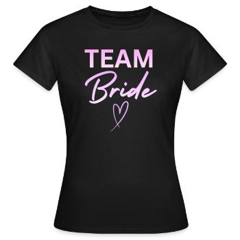 Team Bride - Frauen T-Shirt - Schwarz - Vorne - AI Model Female 172 dark (172cm)