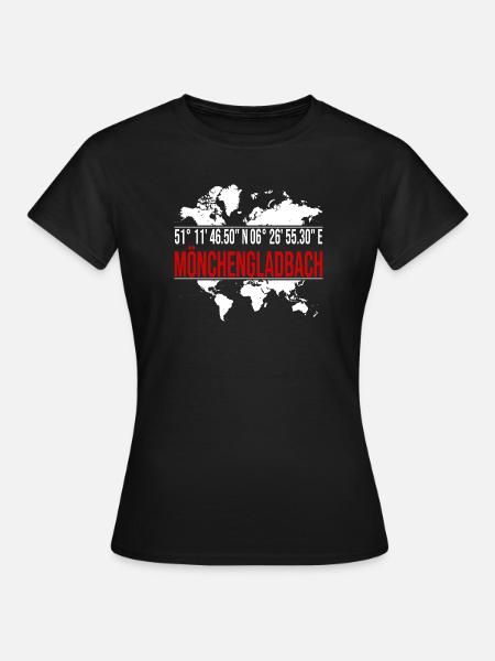 Mönchengladbach - Frauen T-Shirt - Schwarz