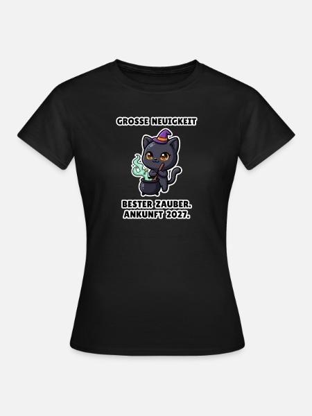 Bester Zauber – Babyankündigung zu Halloween - Frauen T-Shirt - Schwarz