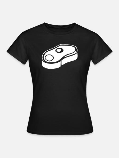 Steak Fleisch Barbecue Grill Geschenk  - Frauen T-Shirt - Schwarz