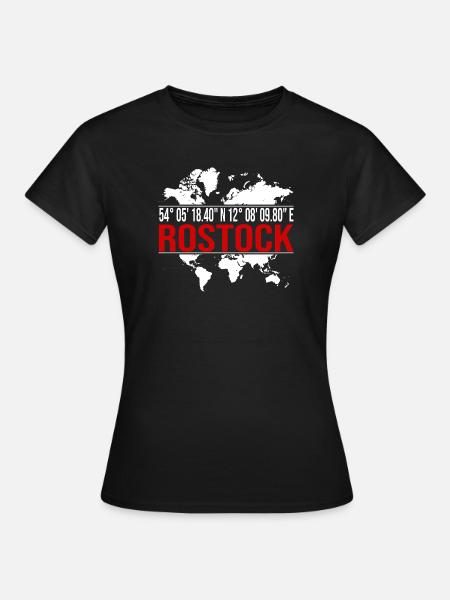 Rostock - Frauen T-Shirt - Schwarz