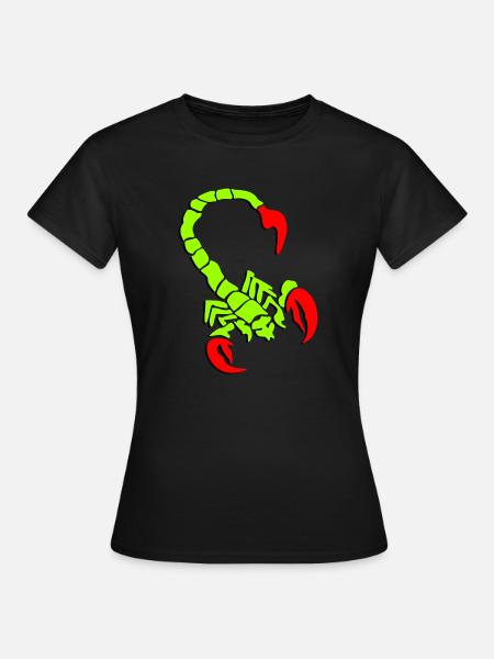 skorpion_01_3d_rot_2 - Frauen T-Shirt - Schwarz