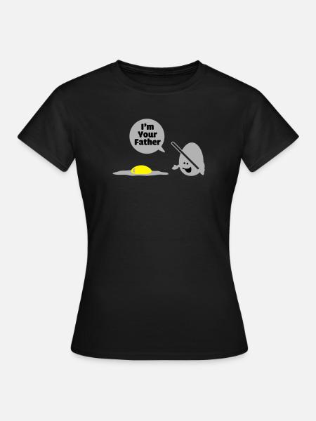 egg vader - T-shirt Femme - noir