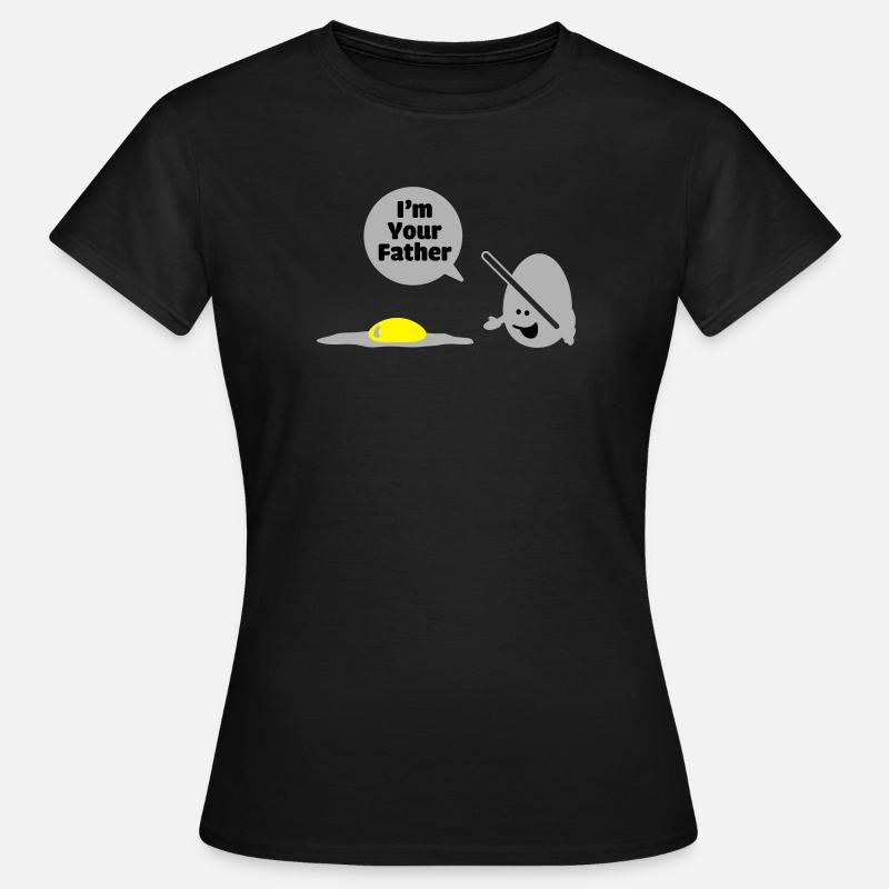 egg vader - T-shirt Femme - noir