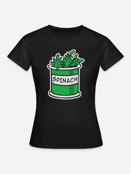 Épinards - T-shirt Femme - noir