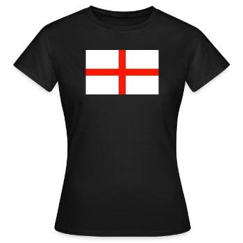 Drapeau anglais - T-shirt Femme - noir - Devant - AI Model Female 172 dark (172cm)