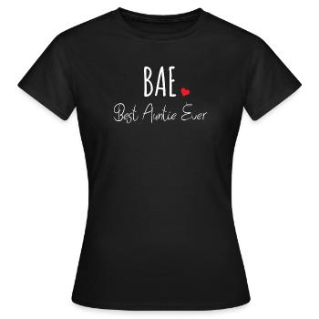 Meilleure tante de tous les temps - T-shirt Femme - noir - Devant - AI Model Female 172 dark (172cm)
