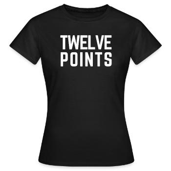 DOUZE POINTS Eurovision Oostenrijk 2026 - T-shirt Femme - noir - Devant - AI Model Female 172 dark (172cm)