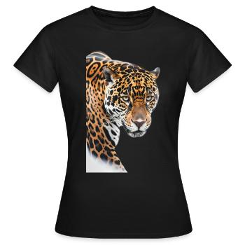 Jaguar - T-shirt Femme - noir - Devant - AI Model Female 172 dark (172cm)
