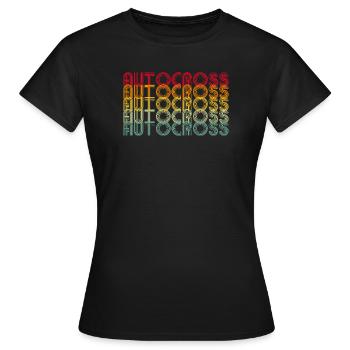 Autocross Stockcar - Frauen T-Shirt - Schwarz - Vorne - AI Model Female 172 dark (172cm)