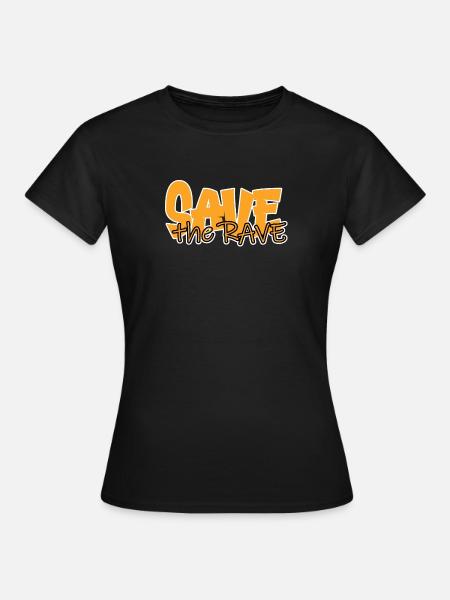 save the rave - Frauen T-Shirt - Schwarz