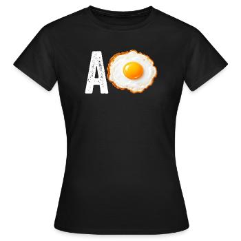Un Huevo. Drôle de Mexican Hispanic Sla - T-shirt Femme - noir - Devant - AI Model Female 172 dark (172cm)