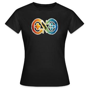 Invinity Controller - Women's T-Shirt - black - Front - AI Model Female 172 dark (172cm)