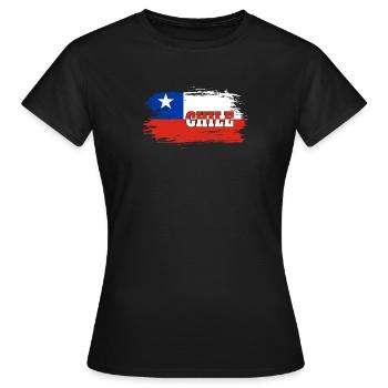 Drapeau chili / Cadeau drapeau national - T-shirt Femme - noir - Devant - AI Model Female 172 dark (172cm)
