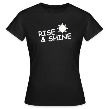 LEVER ET BRILLER - T-shirt Femme - noir - Devant - AI Model Female 172 dark (172cm)