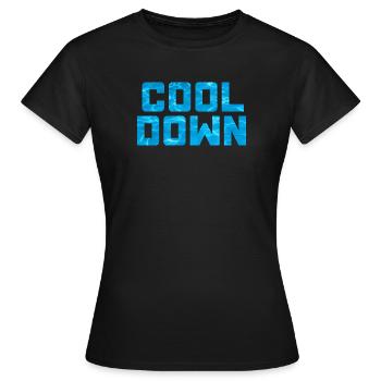 rafraîchir piscine eau piscine dicton cool - T-shirt Femme - noir - Devant - AI Model Female 172 dark (172cm)