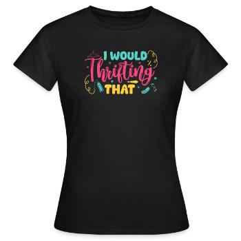 Magasineur d’occasion Je vendrais ce magasin d’occasion - T-shirt Femme - noir - Devant - AI Model Female 172 dark (172cm)