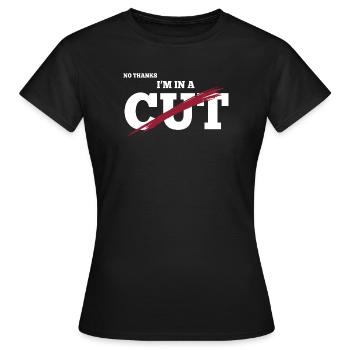 Saison de taille avec déficit calorique réduit - T-shirt Femme - noir - Devant - AI Model Female 172 dark (172cm)