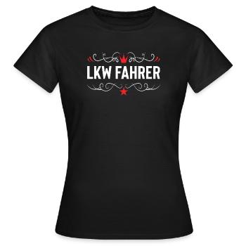 Profession de chauffeur routier - T-shirt Femme - noir - Devant - AI Model Female 172 dark (172cm)