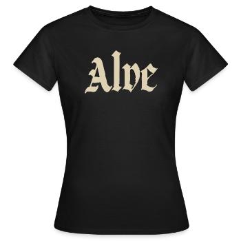 Fontaine gothique d’Alve - T-shirt Femme - noir - Devant - AI Model Female 172 dark (172cm)