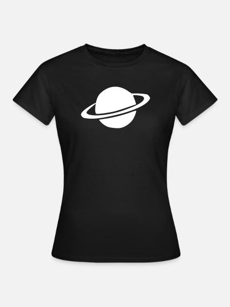 Weltraum Astronaut Geschenk - Frauen T-Shirt - Schwarz