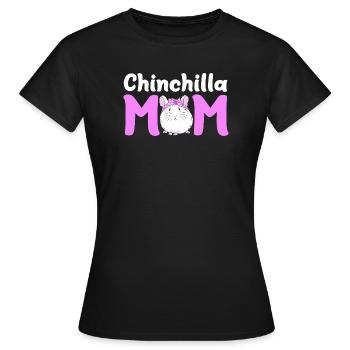 Chinchilla - T-shirt Femme - noir - Devant - AI Model Female 172 dark (172cm)