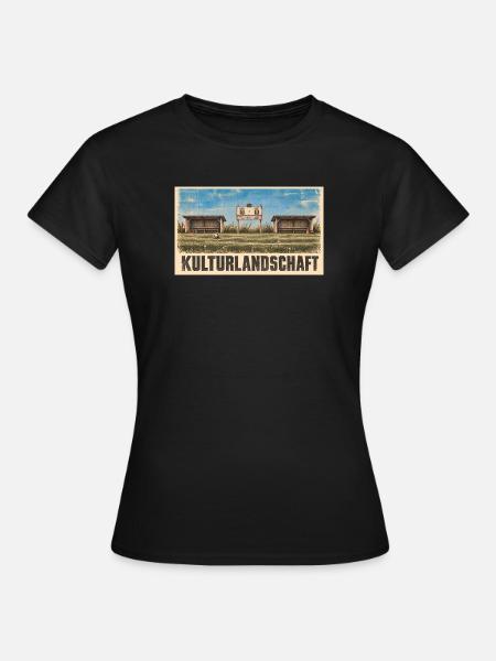 Fussball - Kulturlandschaft - Frauen T-Shirt - Schwarz