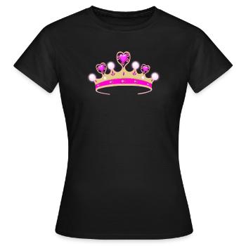 Tu es la princesse! - T-shirt Femme - noir - Devant - AI Model Female 172 dark (172cm)
