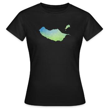 Madeira - Frauen T-Shirt - Schwarz - Vorne - AI Model Female 172 dark (172cm)