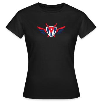 Cuba Ailes / Cadeau de La Havane Cuba Cuba - T-shirt Femme - noir - Devant - AI Model Female 172 dark (172cm)