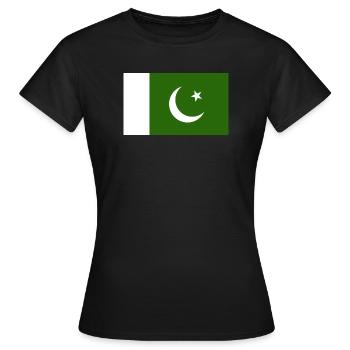 Drapeau du Pakistan - T-shirt Femme - noir - Devant - AI Model Female 172 dark (172cm)