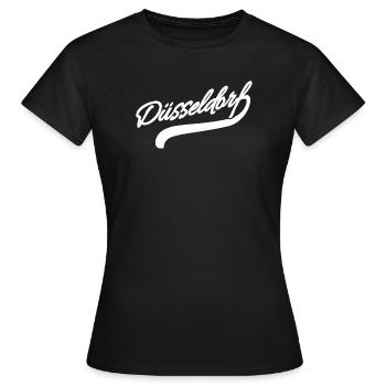 Dusseldorf Retro - Women's T-Shirt - black - Front - AI Model Female 172 dark (172cm)