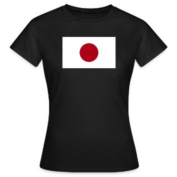 Drapeau national du Japon - T-shirt Femme - noir - Devant - AI Model Female 172 dark (172cm)