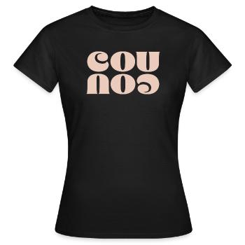 COU COU - T-shirt Femme - noir - Devant - AI Model Female 172 dark (172cm)