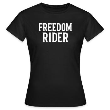 Freedom Rider – Spirito Libero - T-shirt Femme - noir - Devant - AI Model Female 172 dark (172cm)