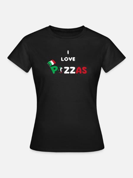 Italienische Pizza Pazzaiolo - Frauen T-Shirt - Schwarz