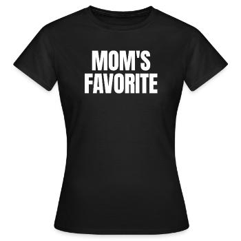 Enfant préféré Chéri de maman Je suis le préféré de maman - T-shirt Femme - noir - Devant - AI Model Female 172 dark (172cm)