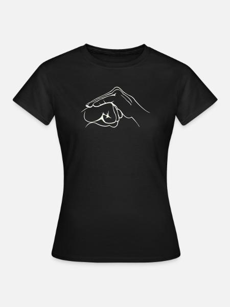 Hände Faust - Frauen T-Shirt - Schwarz