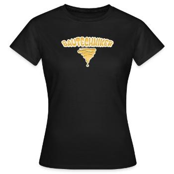 Geschenk für Bautechniker - Frauen T-Shirt - Schwarz - Vorne - AI Model Female 172 dark (172cm)