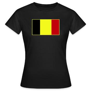Anpassbare dreifarbige Flagge - Frauen T-Shirt - Schwarz - Vorne - AI Model Female 172 dark (172cm)