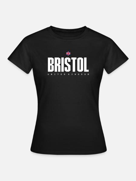 Bristol UK Block Wordmark - Women's T-Shirt - black
