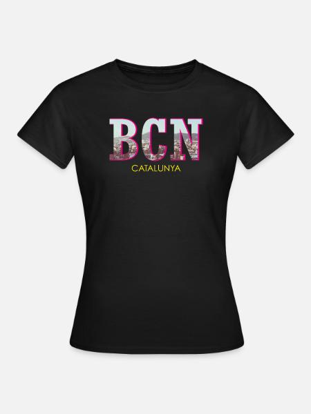 Barcelona Catalunya - Frauen T-Shirt - Schwarz