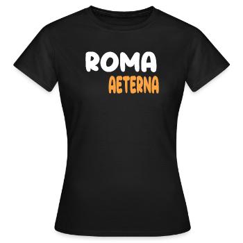 Roma Aeterna - Women's T-Shirt - black - Front - AI Model Female 172 dark (172cm)