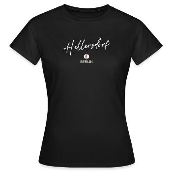 Hellersdorf - Drapeau de Berlin - Ours de Berlin - Berli - T-shirt Femme - noir - Devant - AI Model Female 172 dark (172cm)